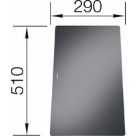 Krájecí deska  sklo černá pro STATURA 510x290