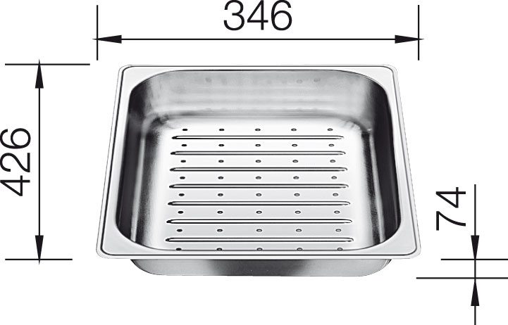 Miska nerez pro PLENTA 426x346x74