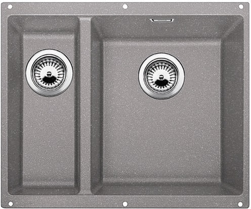 Blanco SUBLINE 340/160 U Silgranit aluminium s táhlem dřez vpravo